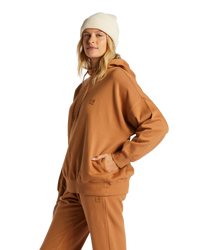 The Billabong Womens Halifax Hoodie in Caramel