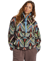 The Billabong Womens Switchback Fleece in Black Muti