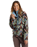 The Billabong Womens Switchback Fleece in Black Muti