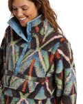 The Billabong Womens Switchback Fleece in Black Muti