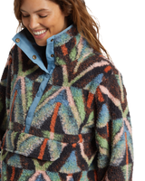 The Billabong Womens Switchback Fleece in Black Muti