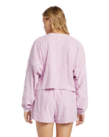 The Billabong Womens Loosen Up Sweatshirt in Lilac Smoke