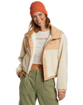 The Billabong Womens Lost Trails Jacket in White Cap