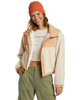 The Billabong Womens Lost Trails Jacket in White Cap