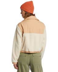 The Billabong Womens Lost Trails Jacket in White Cap