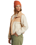 The Billabong Womens Lost Trails Jacket in White Cap