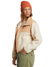 The Billabong Womens Lost Trails Jacket in White Cap