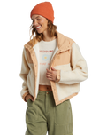 The Billabong Womens Lost Trails Jacket in White Cap