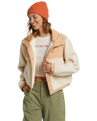 The Billabong Womens Lost Trails Jacket in White Cap