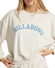 The Billabong Womens New School Sweatshirt in White Cap