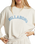 The Billabong Womens New School Sweatshirt in White Cap