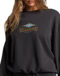 The Billabong Womens Swipe Right Sweatshirt in Black Sands