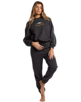 The Billabong Womens Swipe Right Sweatshirt in Black Sands