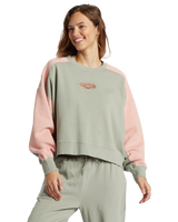 The Billabong Womens Hike Date Sweatshirt in Seagrass