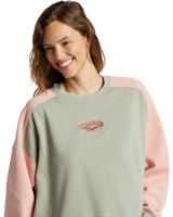 The Billabong Womens Hike Date Sweatshirt in Seagrass