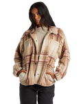 The Billabong Womens Sundown Fleece in Dusty Peach