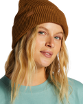 The Billabong Womens Roamer 3 Beanie in Walnut