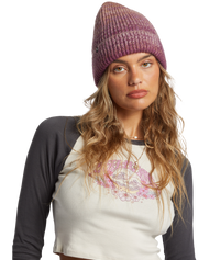 The Billabong Womens Even Tide Beanie in Purple