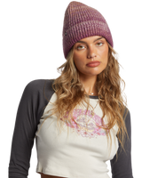 The Billabong Womens Even Tide Beanie in Purple