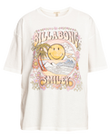 The Billabong Womens Smiley True Boy T-Shirt in Salt Crystal