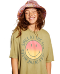 The Billabong Womens Smiley True Boy T-Shirt in Split Pea