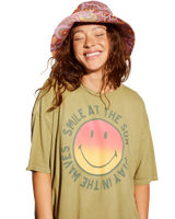 The Billabong Womens Smiley True Boy T-Shirt in Split Pea