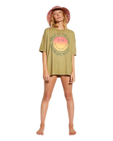 The Billabong Womens Smiley True Boy T-Shirt in Split Pea