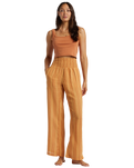 The Billabong Womens New Waves 2 Trousers in Peach Punch