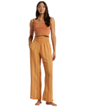 The Billabong Womens New Waves 2 Trousers in Peach Punch