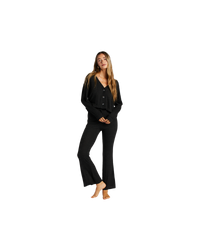 The Billabong Womens So Easy Flare Trousers in Blacks