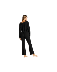 The Billabong Womens So Easy Flare Trousers in Blacks