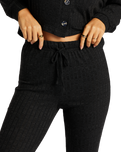 The Billabong Womens So Easy Flare Trousers in Blacks