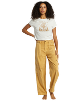 The Billabong Womens Walk Along Trousers in Hemp