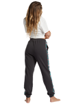 The Billabong Womens Swipe Right Joggers in Black Sands