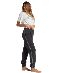 The Billabong Womens Swipe Right Joggers in Black Sands