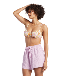 The Billabong Womens Loosen Up Shorts in Lilac Smoke