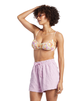 The Billabong Womens Loosen Up Shorts in Lilac Smoke