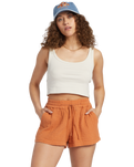 The Billabong Womens Day Tripper Walkshorts in Toffee