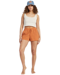 The Billabong Womens Day Tripper Walkshorts in Toffee