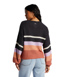 The Billabong Womens Seeing Double Jumper in Lilac Breeze