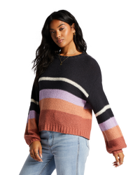 The Billabong Womens Seeing Double Jumper in Lilac Breeze