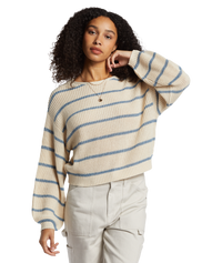 The Billabong Womens Changing Tides Jumper in Blue Shadow