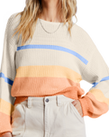 The Billabong Womens Changing Tides Jumper in Light Melon