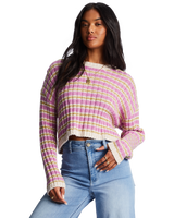 The Billabong Womens In A Daze Jumper in Bright Orchid