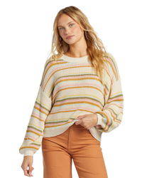 The Billabong Womens Sheer Love Jumper in Multi