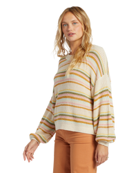 The Billabong Womens Sheer Love Jumper in Multi