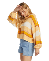 The Billabong Womens Sol Time Jumper in Citrus Glow