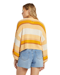 The Billabong Womens Sol Time Jumper in Citrus Glow