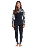 The Billabong Womens Salty Daze 3/2mm Chest Zip Wetsuit in In Paradise