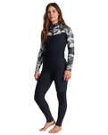 The Billabong Womens Salty Daze 3/2mm Chest Zip Wetsuit in In Paradise